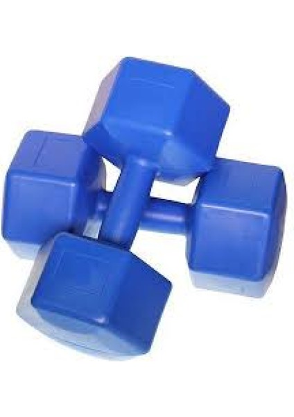 10KG Plastik Köşeli Dambıl 2 Parça