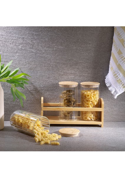 Şık 7 Parça Baharat Takımı, Çizgili Standlı Set, Modern ve Kullanışlı Tasarım