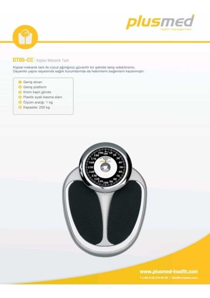 Sağlam Mekanik Banyo Baskülü 200KG Kapasite, Güvenilir ve Kullanışlı Tasarım