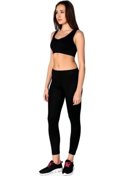 Kadın Siyah Termal Şardonlu Thermo Cool Tayt fırsatları