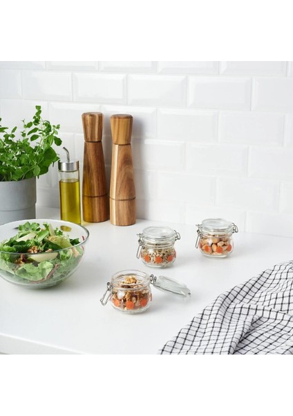 6 Adet Turuncu Kapaklı Cam Kavanoz 13 cl Güneş Desenli Hava Geçirmez Kapak fiyatları