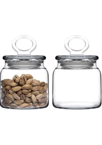 Turuncu 2'li 575 ml Şık ve Kullanışlı Küçük Saklama Kavanozları fiyatları