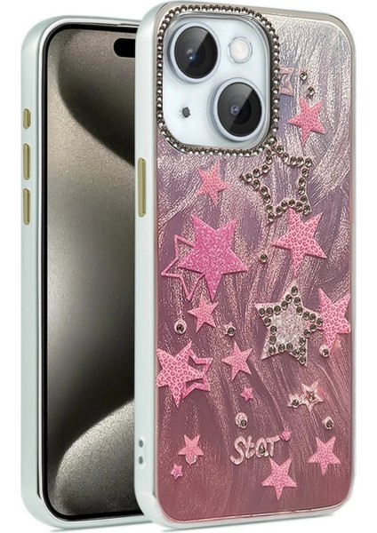 iPhone 15 Plus Kılıf Blade Aynalı Desenli Kapak - Desen 7