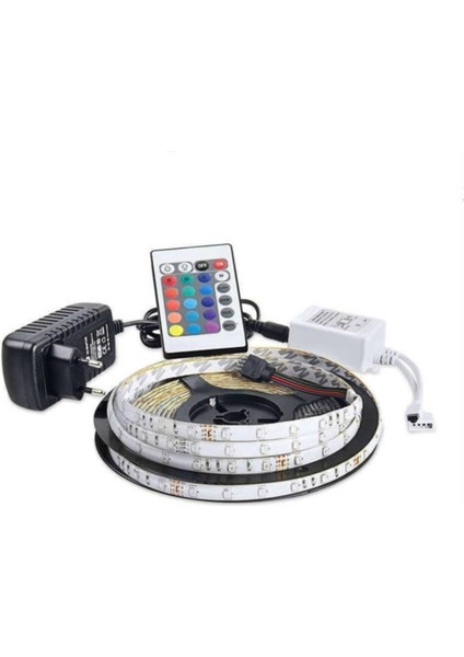Renkli LED Kumandalı Şerit Seti, 5 Metre, Animasyonlu, Işıklandırma Için Mükemmel Seçim