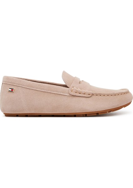 Th FW0FW08558 Flag Soft Suede Drıver Loafer Kadın Ayakkabı indirimleri