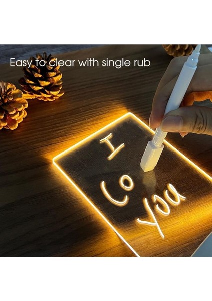 Beyaz LED Çizim ve Gece Lambası, Şık ve Kullanışlı Aydınlatma Ürünü