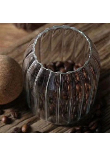 3'lü Çizgili Cam Kavanoz, Mantar Kapak, 500 Ml, Turuncu Renkli Set modelleri