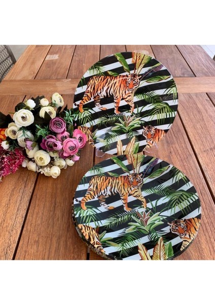 Jungle Tabak 31 Cm, 6'lı Set, Şık ve Dayanıklı Yemek Tabağı