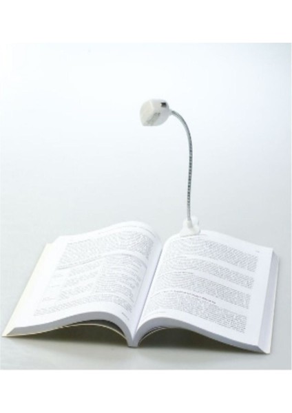 Iki Adet Pilli Ledli Gece Okuma Lambası, Yatak ve Kitap Işığı, Beyaz Renk fiyatları