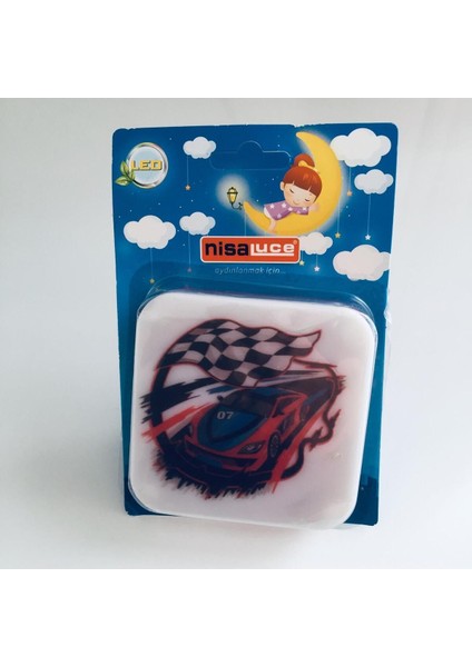 Kırmızı Çocuk LED Gece Lambası, Güzel ve Güvenli Uyku Için Ideal