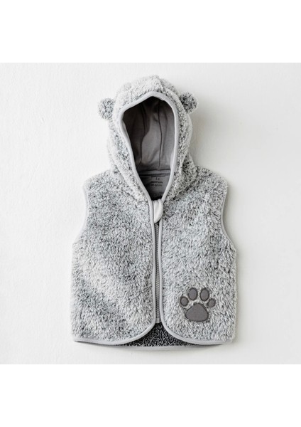 AC26026 Keep Smiling Yelek Grey