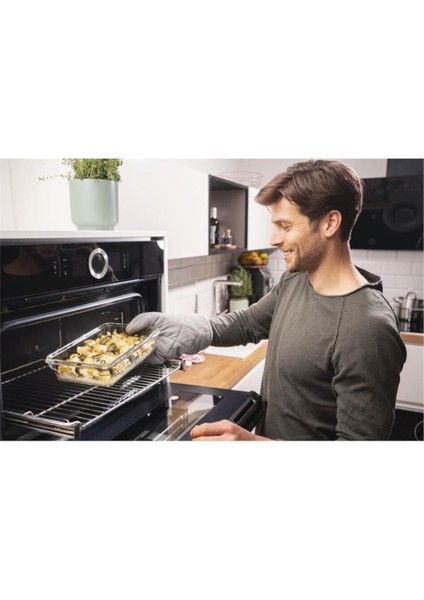 Fırınlanabilir Cam Saklama Kabı, 1,3 L, Kırmızı, Sağlam ve Şık Tasarım