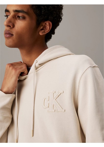 Ck J30J327245 Ck Applıque Hoodıe Erkek Sweatshırts modelleri