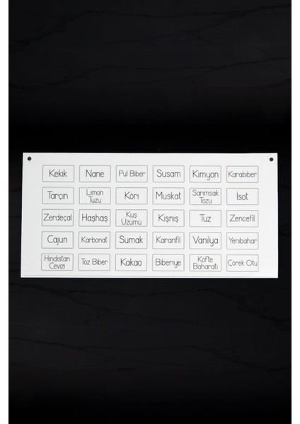 12'li Ahşap Vakum Kapaklı Cam Baharatlık Seti, 300 Ml, Kaşıklı, Şeffaf Etiketli