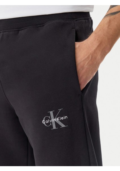 Ck LV040BM802 Monologo Fleece Jogger Erkek Eşofman Alt indirimleri