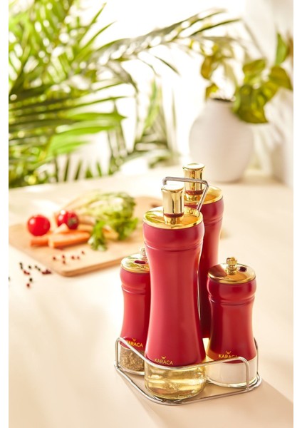 Altın Meyve Salata Takımı, Şık ve Renkli Salata Seti, Mutfak Için Ideal Seçim