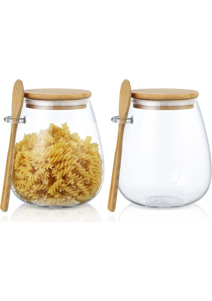 3lü Cam Baharat Kavanoz Seti, Bambu Kapak, 1000 Ml, Şeffaf, Şık ve Kullanışlı fiyatları