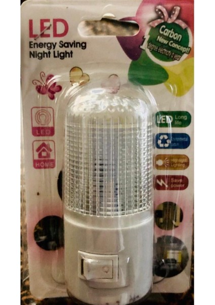 Beyaz ve Ekru Renklerde Şık Gece Lambası, Huzur ve Rahatlık Sağlar