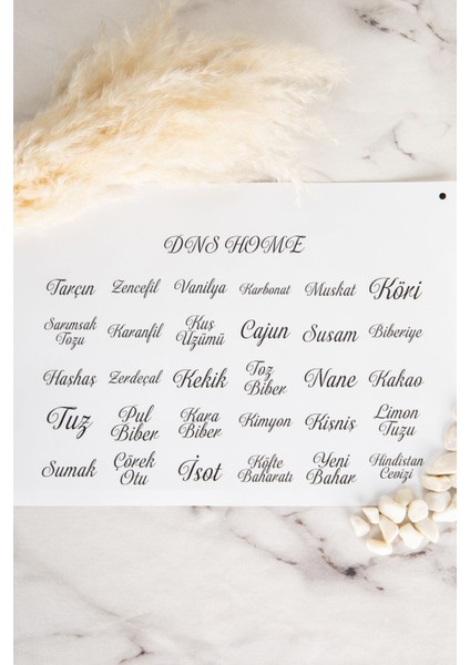 6'lı Cam Baharatlık Seti, Şeffaf Kapaklı, 300 Ml, Etiketli Saklama Kabı fırsatları