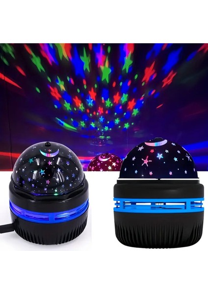 Renkli Yıldızlı Projeksiyon Gece Lambası, Sıcak ve Rahat Atmosuz Aydınlatma fiyatları