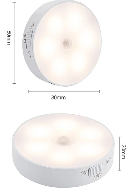 Sensörlü LED Dolap Içi Lamba, Beyaz, Enerji Tasarruflu ve Şık Tasarım fırsatları