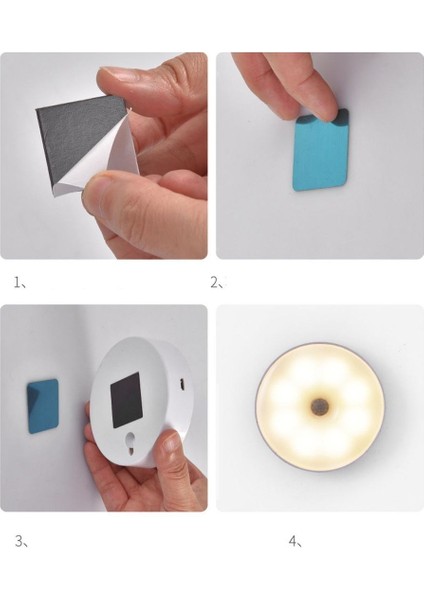 Sensörlü LED Dolap Içi Lamba, Beyaz, Enerji Tasarruflu ve Şık Tasarım