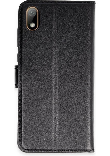 Huawei Y5 2019 Kılıf Trend S Plus Kapaklı Kılıf - Siyah