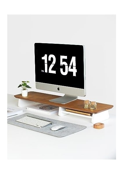 Wood Monitör Yükseltici, Monitör Standı, Ahşap Ekran Yükseltici (Meşe) modelleri