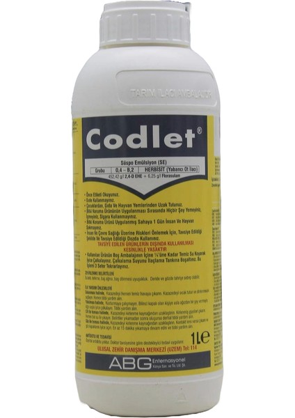 Codlet 1 Lt Bağ Bahçe Buğday ve Arpa Geniş Yapraklı Otilacı