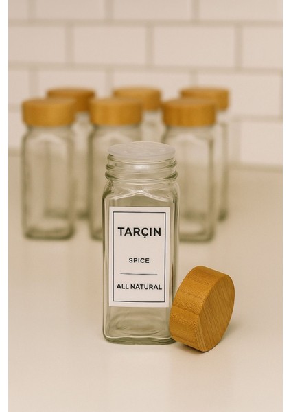 Bambu Kapaklı 12'li Modern Baharatlık Seti, Şık ve Kullanışlı Tasarım fiyatları