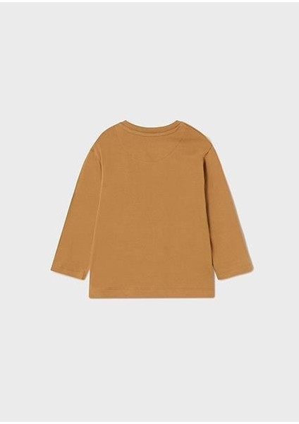 Erkek Bebek Kahverengi T-Shirt Uzun Kollu fiyatları