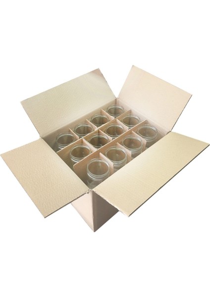 12'li Set 660 ml Şeffaf Cam Kavanoz, Metal Kapak, Konserve ve Saklama Için Ideal fırsatları