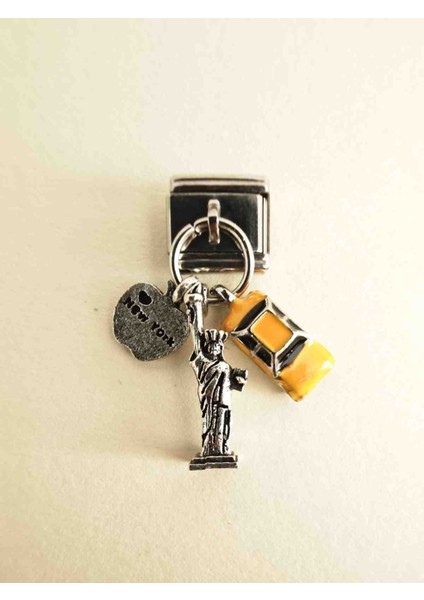 Italyan Charm Bileklik Ucu Ne York (1 Adet )