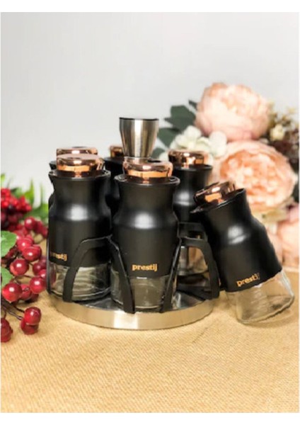 Döner Baharat Seti, Siyah, 7 Parça, Lezzet Katıcı, Aromatik Karışım