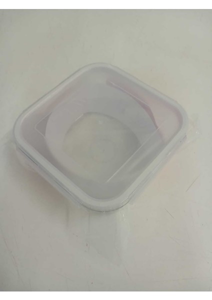 Cam Kilitli Saklama Kabı 3’lü Set, 1150CC, Kare, Beyaz fırsatları