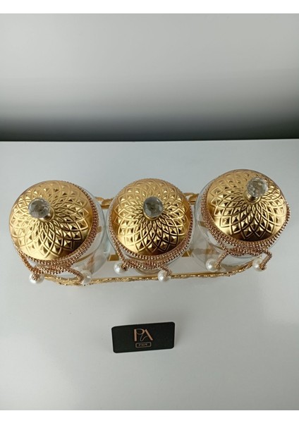 Renkli Dekoratif Çay Kahve Şekerlik Kavanoz Seti, Şık Sunum ve Söz Nişan Süsleri modelleri