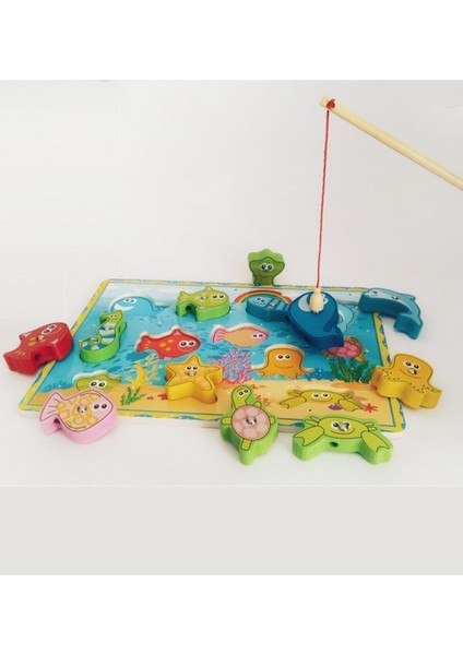 Ahşap Balık Tutma Oyunu, Bultaklı ve Mıknatıslı, Eğlenceli ve Güzel Bir Hobi Seti