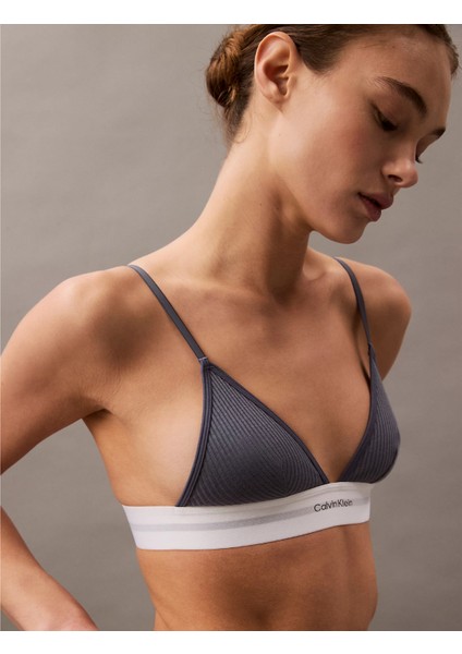 Ck LV00QF8248 Unlıned Trıangle Kadın Sütyen