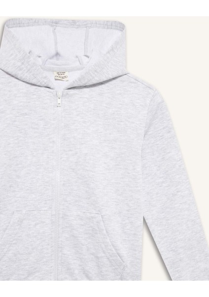 Kız Çocuk Basic Düz Kapüşonlu Okul Fermuarlı Sweatshirt C8110A825AU fiyatları