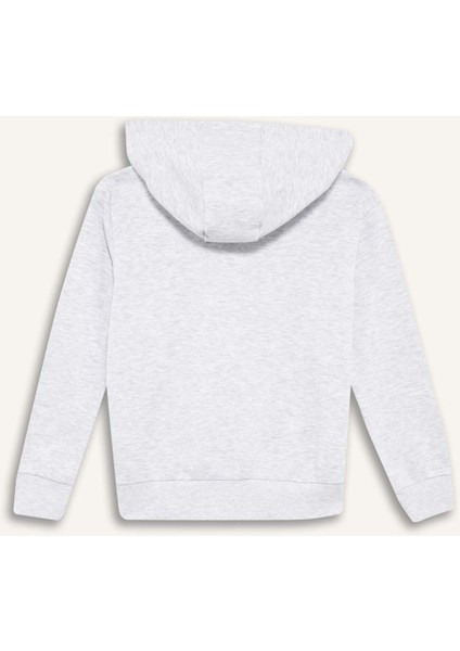 Kız Çocuk Basic Düz Kapüşonlu Okul Fermuarlı Sweatshirt C8110A825AU modelleri