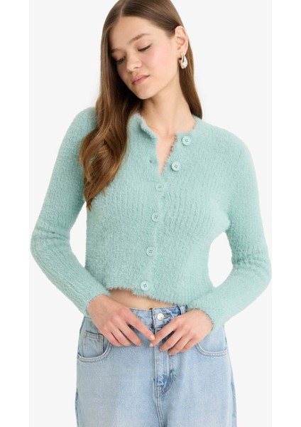 Coool Slim Fit Dar Kesim Bisiklet Yaka Triko Hırka Z9318AZ25WN modelleri