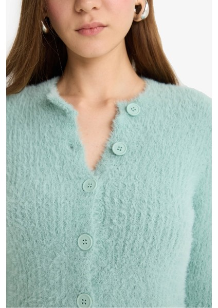 Coool Slim Fit Dar Kesim Bisiklet Yaka Triko Hırka Z9318AZ25WN indirimleri