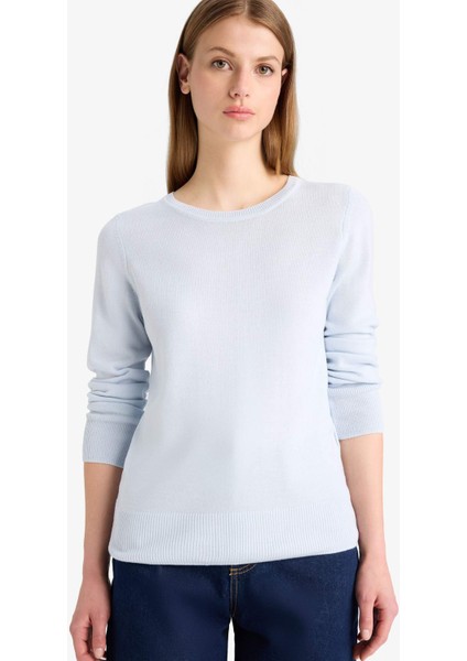 Regular Fit Bisiklet Yaka Triko Kazak F7091AZ25WN