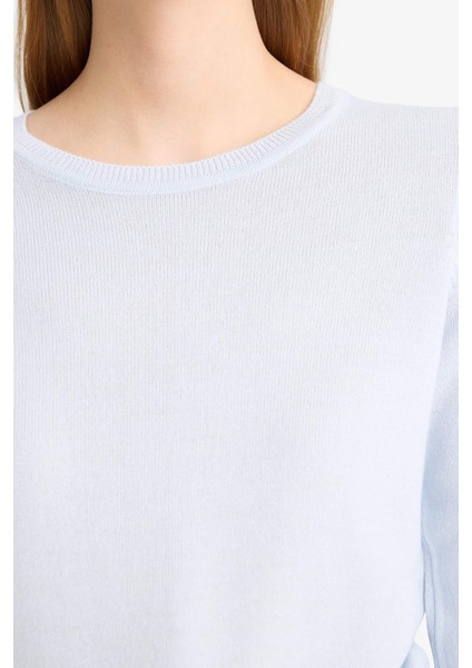 Regular Fit Bisiklet Yaka Triko Kazak F7091AZ25WN