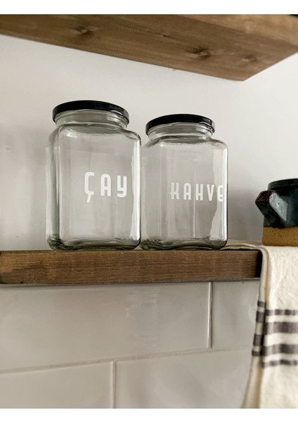 Beyaz Cam Kavanoz Seti 4'lü, 1000CC, Tuz, Şeker, Kahve ve Çay Için Ideal fırsatları