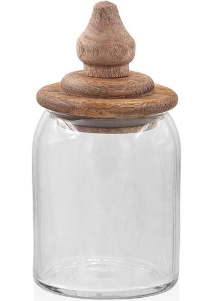 Turuncu Kapaklı Saklama Kavanozu, 16X8X8 Cm, Pratik ve Şık Kullanım Için Ideal