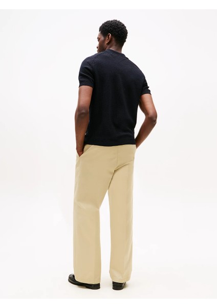 Th MW0MW39531 Knıtted Textured Polo Erkek Sweaters indirimleri