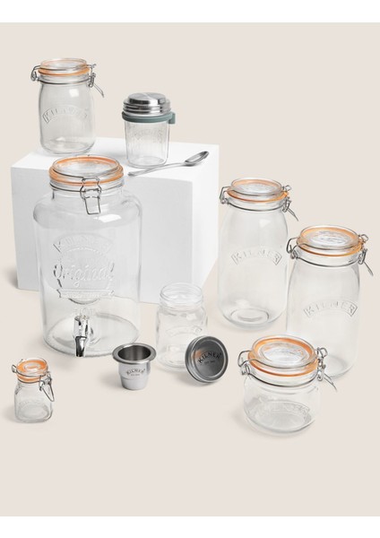 Çok Renkli Vakumlu Cam Kavanoz 1.5 Litre, Şık ve Pratik Saklama Çözümü fırsatları