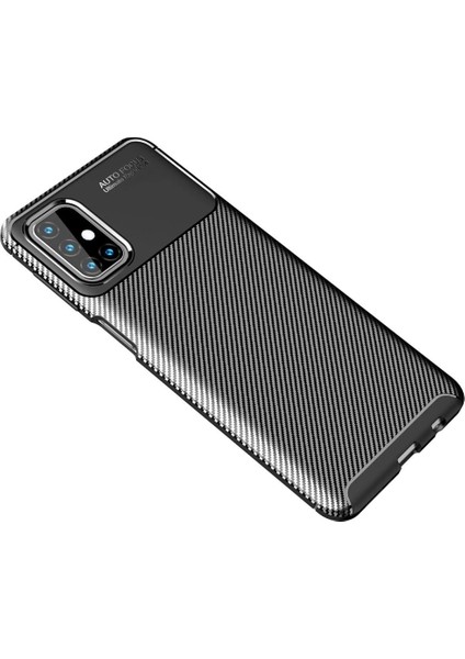 Samsung Galaxy M31S Kılıf Auto Focus Karbon Kapak - Siyah fiyatları