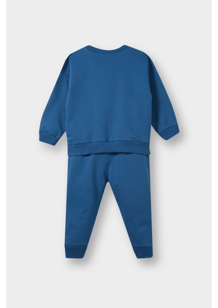 Erkek Bebek 2'li Takım Baskılı Sweatshirt Eşofman Altı E8990A525AU fırsatları